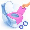 Disposable NYLON Toilet Seat 20 Pack - Waterproof, Ideal for Kids and Adults view 2