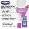 Disposable NYLON Toilet Seat 20 Pack - Waterproof, Ideal for Kids and Adults view 3