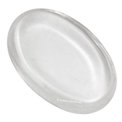 Amazing Gemstone Clear Quartz Crystal Worry Stone Crystals and Healing Stones - for Stress Relief Gifts Piedra Fidget Unique Stocking Stuffers Birthday Women