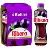 Ribena Blackcurrant Juice Drink 500ml - Multipack of 4 | Real Fruit | Rich In Vitamin C | No Artificial Colours or flavous | Fruity Refreshment | Ready To Drink | 100% Recycled Plastic Bottle view 1