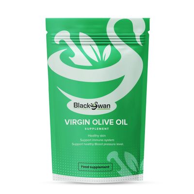 Black Swan Virgin Olive Oil Softgel - 1000mg Antioxidant Anti Inflammatory Joint Skin Health Immune System Heart Overall Wellbeing Natural Supplement - 30 Softgel 1 Month Supply