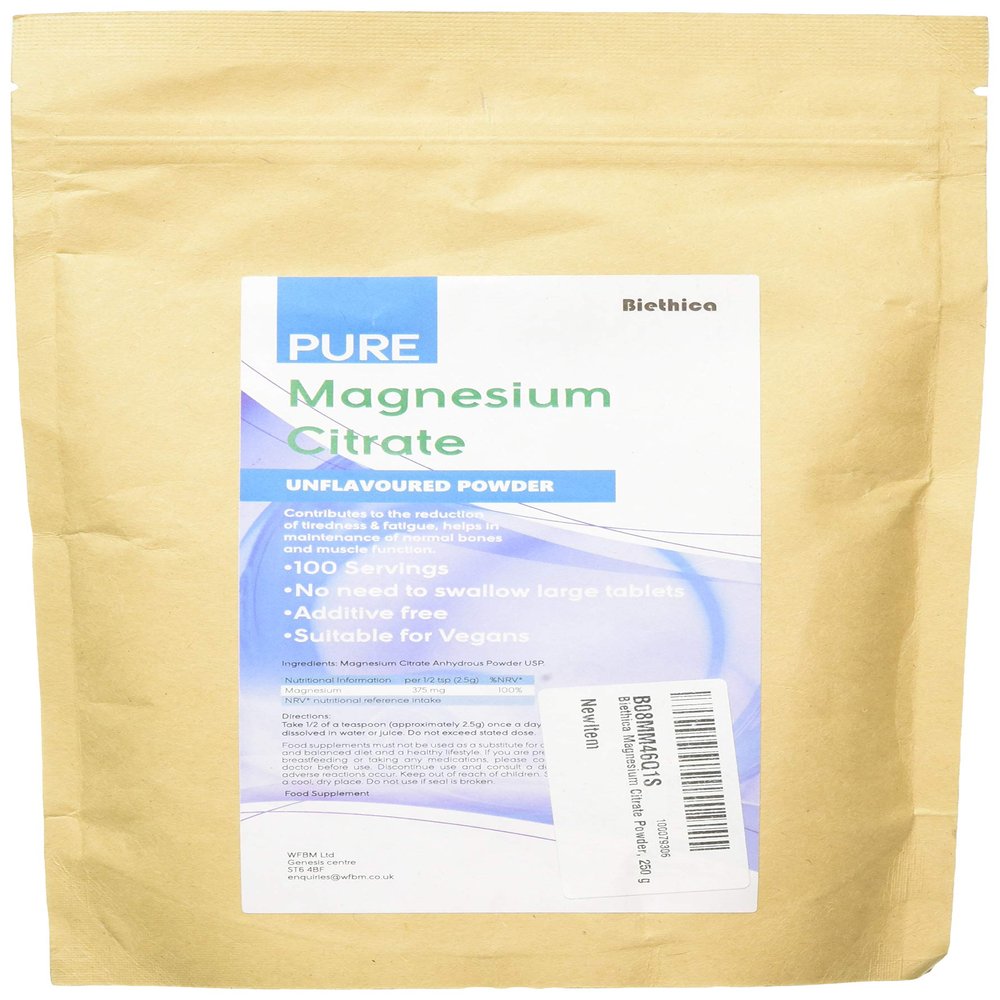 BIETHICA MAGNESIUM CITRATE POWDER 250G