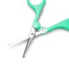 Humbee Eyebrow Scissors, Small Scissors for Facial, Nose, Eyebrow, Mustache, and Beard Hair Trimming & Grooming, Safety Edge, Green Long Cap view 3
