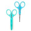 Humbee Eyebrow Scissors, Small Scissors for Facial, Nose, Eyebrow, Mustache, and Beard Hair Trimming & Grooming, Safety Edge, Green Long Cap view 4