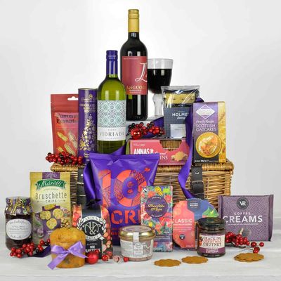 Christmas Velvet Luxury Basket Hamper