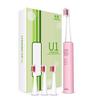 Electric Toothbrush with 4 Heads Ultrasonic Dental Electronic Toothbrushes USB Charge Rechargeable Timer Brush (Color : Purple) view 1