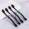 4Pcs/Pack Bamboo Toothbrush Bamboo Charcoal Nano Toothbrush of Dental Oral Care Soft Brush for Adults (Color : Ivory) view 2