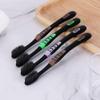 4Pcs/Pack Bamboo Toothbrush Bamboo Charcoal Nano Toothbrush of Dental Oral Care Soft Brush for Adults (Color : Ivory) view 4