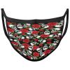 Darkwear Skull Dragon Horse Spiral Punk Tribal Roses Blood rose Face Mask Covering Reusable Washable Fashion Mask (SKULL N ROSES) view 1