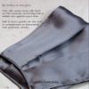 KARIZMA Beverly Hills Silk Face Mask. Grey Fashionable Designer Face Mask for Women. Washable Fabric Face Mask Reusable Facemask. 19 Momme Mulberry Silk Mask - Luxury Fashion Masks for Women view 3
