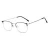 DLLY Reading Glasses Unisex, Accurate Diopter, Square Frame, for Reading Newspapers, Playing Computer Games, HD Vision, Anti-Blue Light, Anti-Vertigo, Skin-Friendly Eyeglasses,Silver,+2.50 view 1