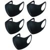 5 PCS Black Face Mask Cover Bandana Balaclavas, 2-Layer Unisex Reusable Fashion Washable face mask (Pack 5, Black) - UK SELLER REQUISITE NEEDS view 1