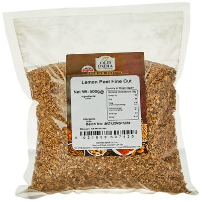 Old India Lemon Peel Fine Cut 500g