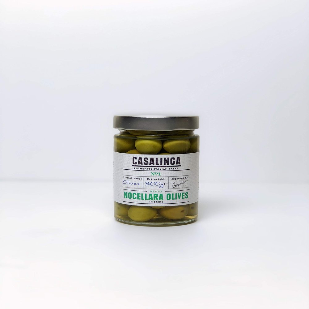 Casalinga Nocellara of Castelvetrano Olives in Brine, 300 g