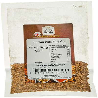 Old India Lemon Peel Fine Cut 50g