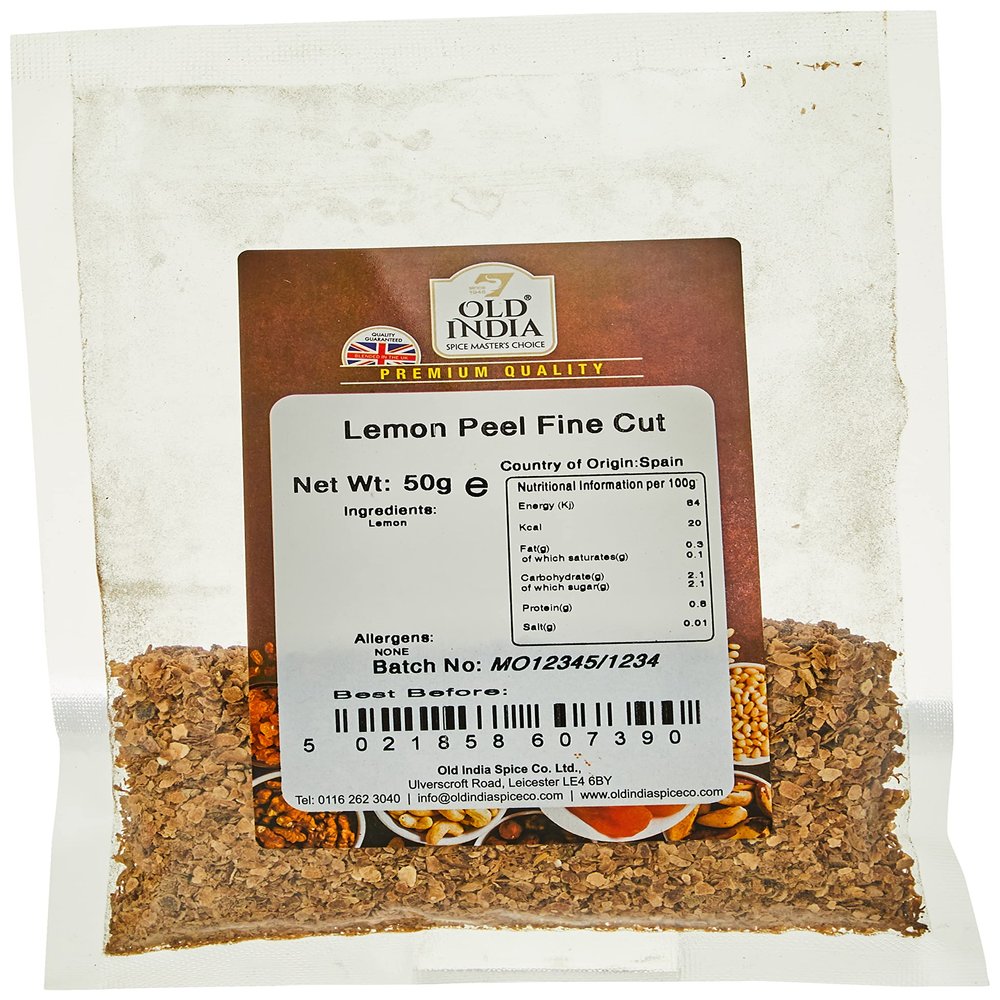 Old India Lemon Peel Fine Cut 50g