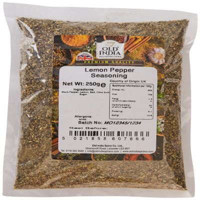 Old India Lemon Pepper Seasoning 250g
