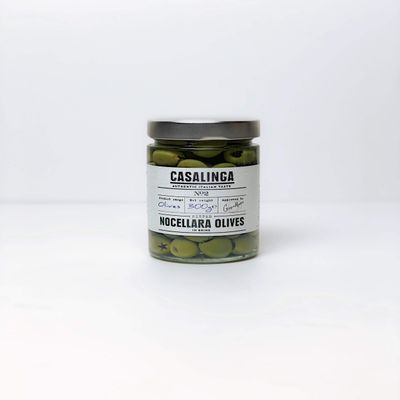 Casalinga Pitted Nocellara of Castelvetrano Olives in Brine, 300 g