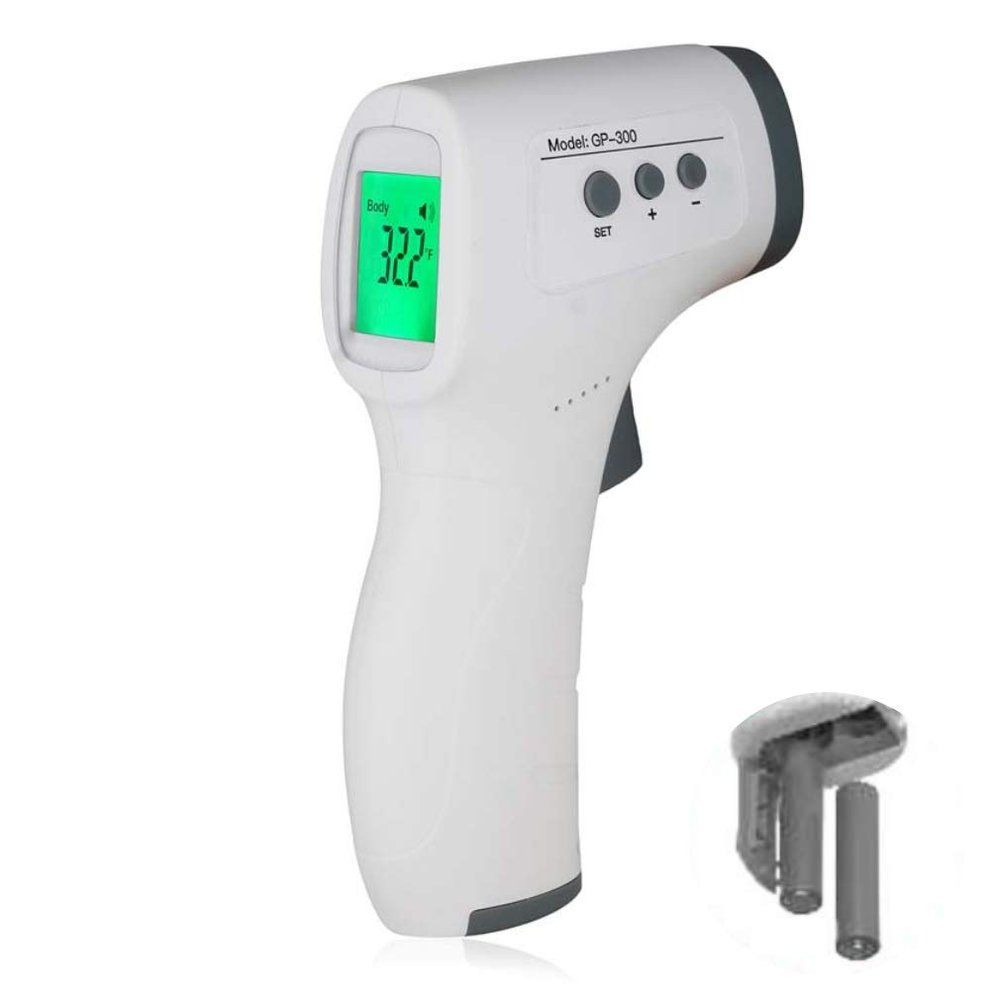 MedPlus GP300 White Thermoscanner with Batteries and Thermometer for Newborns Older Children Adults 120g