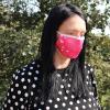 Reusable Fashion Face Covering - Pink Hearts view 2