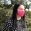 Reusable Fashion Face Covering - Pink Hearts view 3