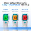 Digital Forehead Thermometer for Babies, Children and Adults | Professional Accuracy | Instant Reading | 20-Reading Memory | 3-Colour Fever Alarm | No-Contact Infrared view 4