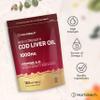 Cod Liver Oil Capsules High Strength 1000mg | 180 Softgels (6 Months Supply) | with Omega 3 Fatty Acids with Vitamin A and D + DHA & EPA | Formula for Adults | By Horbaach view 4