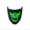 Dilara Luminous mask in black - cotton mask glow in the dark washable glows green - Black - EinheitsSize view 1