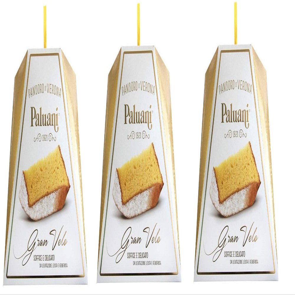 3X Paluani Gran Velo Pandoro Typical Dessert of The Veronese Tradition 1kg Christmas Cake