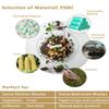 1.2 Gallon Trash Can Liners,125 Counts Drawstring Mini Trash Bags, Strong Small Compostable Trash Bags Small Bathroom Trash Bags for Home Kitchen Office Fit 4.5-5 Liter Trash Can,1-1.5 Gallon (Green) view 2