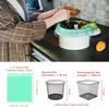 1.2 Gallon Trash Can Liners,125 Counts Drawstring Mini Trash Bags, Strong Small Compostable Trash Bags Small Bathroom Trash Bags for Home Kitchen Office Fit 4.5-5 Liter Trash Can,1-1.5 Gallon (Green) view 3