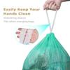 1.2 Gallon Trash Can Liners,125 Counts Drawstring Mini Trash Bags, Strong Small Compostable Trash Bags Small Bathroom Trash Bags for Home Kitchen Office Fit 4.5-5 Liter Trash Can,1-1.5 Gallon (Green) view 4