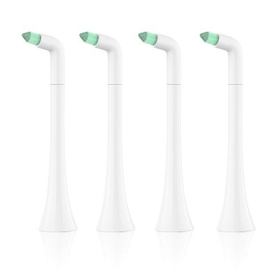Interdental Replacement Toothbrush Heads for Philips Sonicare Click-on Brush Head System, for Cleaning Braces/Between Teeth/Back Teeth (4-Pack, White)