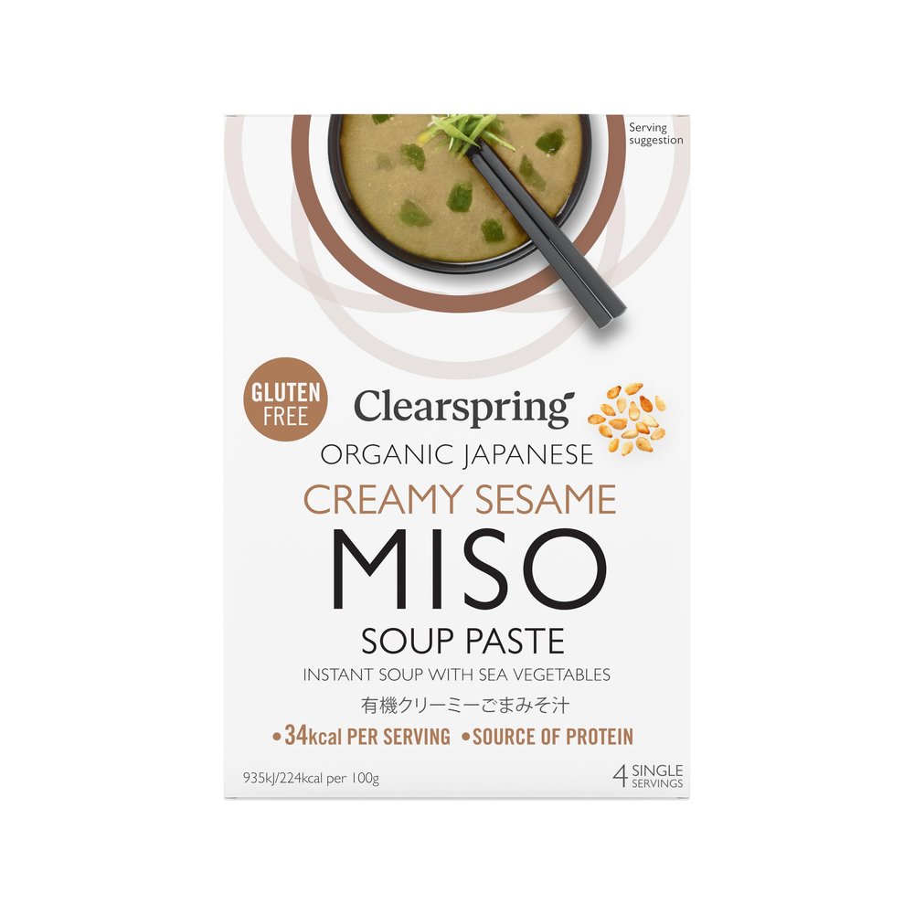Clearspring Organic Instant Miso Soup Paste (Creamy Sesame)