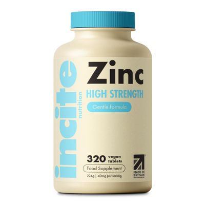 Zinc 40mg - 12+ Months Supply - High Strength 320 Premium Tablets - Supplements Suitable for Vegetarian & Vegans - Maximum Strength Quality Pure Zinc Tablets - Support Immune System - Made in UK