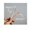The Little Eco Company Dermaplaning Blades for Face| FREEPOST Recycling Service| 6 Pack | Biodegradable Wheat Straw Eyebrow Razor| Face Razor for Women| Peach Fuzz Remover| Facial Hair Remover view 3