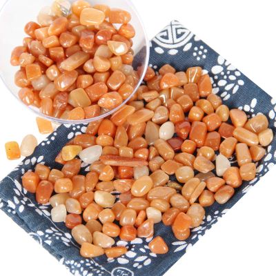 1.1lb Natural Red Aventurine Crystal Chips-Red Aventurine Healing Crystals Tumbled Chips, Crushed Red Aventurine Crystal Gemstone for Crafts, Beautiful Package for Gift