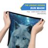 AJINGA Face Coverings Bandana Ear Loops StylishWolf Hill Glow Sky Star Women Neck Gaiters for Dust Wind Motorcycle Men view 3