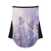 AJINGA Face Coverings Bandana Ear Loops StylishPurple Flower Butterfly Women Neck Gaiters for Dust Wind Motorcycle Men view 1