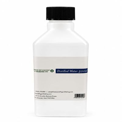 DISTILLED WATER 500ml, Ultra-Pure, Mineral-Free Water for pH Meters, Batteries, Steam Irons & Sensitive Plants