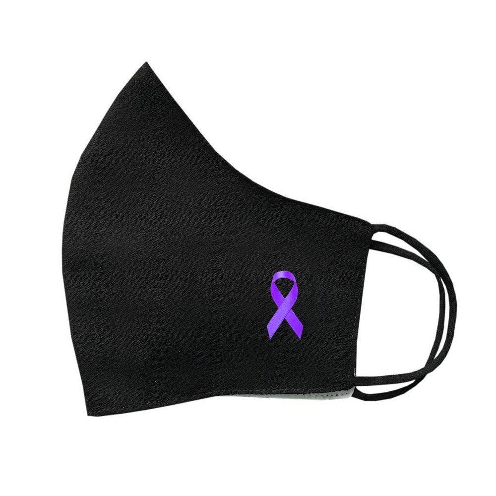 inking house Domestic violence awareness Cotton Face Mask Protective Covering Washable Reusable Breathable Cover Purple Ribbon