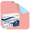 2pk Omnitex 3 Litre Washable Bed Pad Protector without Tucks - 85 x 90cm Reusable Incontinence Pad, 3 Litres Absorption Capacity - Tested to be safe and kind to skin view 1