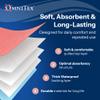 2pk Omnitex 3 Litre Washable Bed Pad Protector without Tucks - 85 x 90cm Reusable Incontinence Pad, 3 Litres Absorption Capacity - Tested to be safe and kind to skin view 4