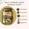 Anj's Chai Masala 120g - Chai Latte Mix Powder - Aromatic Spice Blend for Authentic Tea, Matcha, Latte Enhancements - Not Tea, Just Pure Masala Magic, Spiced Drink view 2