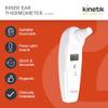 Kinetik Wellbeing Inner Ear Thermometer  Medical Body Temperature Thermometer for Adults, Kids, Baby from Birth, Fever Alert - Used by the NHS, Quick & Accurate - Portable Travel Pouch view 3