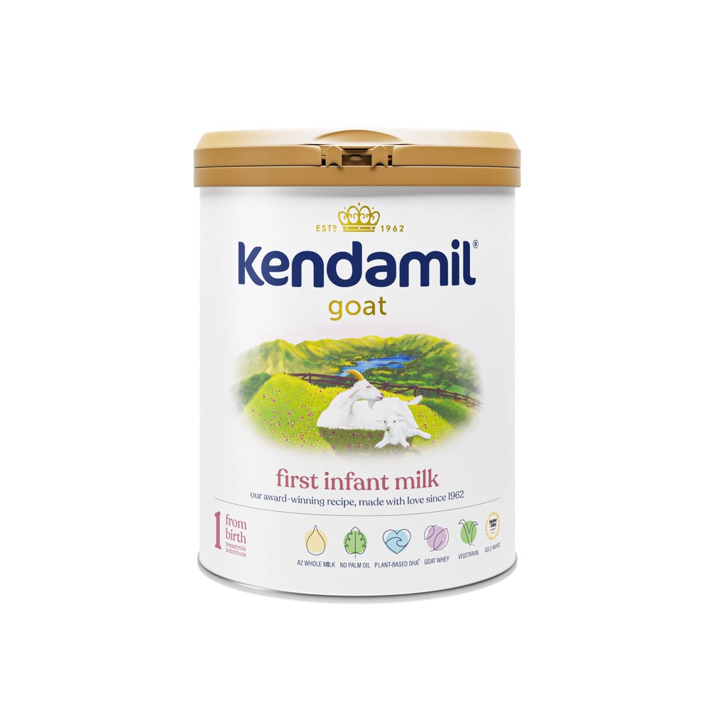 (1x800g) Kendamil Goat First Infant Milk, Stage 1 British Made, Goat Whole Milk Formula with HMOs, with A2, No Palm Oil, No Fish Oil, No SOYA, No GMOs