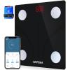 GRIFEMA GA2001 Weighing Scales for Body Weight and Fat, Digital Bathroom Scales, Weight Scales, High Precision Measuring for BMI, Muscle, Body Age etc, Sync App, Black - Pack of 1 view 1