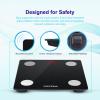 GRIFEMA GA2001 Weighing Scales for Body Weight and Fat, Digital Bathroom Scales, Weight Scales, High Precision Measuring for BMI, Muscle, Body Age etc, Sync App, Black - Pack of 1 view 3
