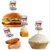 AK Giftshop Pint of Ale Themed Birthday Number Party Food Cupcakes Picks Decorations Toppers (14 Pack) - CUSTOMISED with Any Age view 2