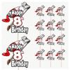 AK Giftshop Painting Themed Birthday Number Party Food Cupcakes Picks Decorations Toppers (14 Pack) - CUSTOMISED with Any Age view 1